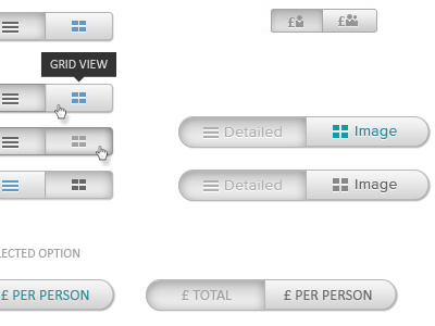 Toggle switcher toggle ui view