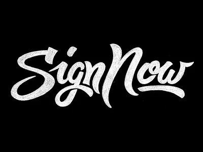 SignNow Sketch branding lettering logo logotype script signnow sketch type typography