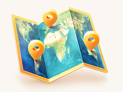 Map icon icom map partners photoshop pixel ps teaser world