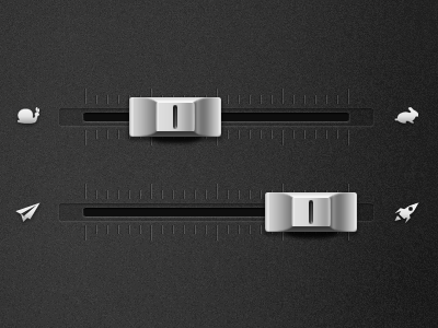 Slider button elements interface ios slider ui