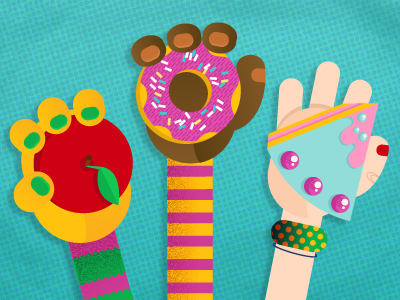 kids food illustration kids