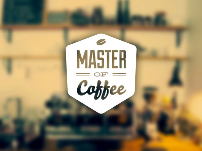 Master of coffee coffee identity logo type typo