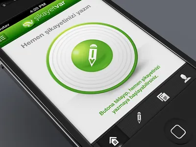 Sikayetvar iPhone App Start app application button icon ios iphone mobile text
