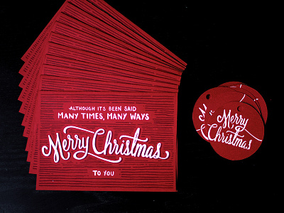 Christmas Cards lettering script