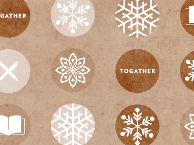 Holiday Pattern holiday logo pattern snowflake