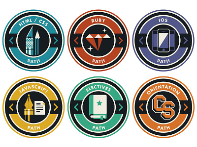 Breaking Bad(ge) badges code school css electives html icon illustration ios javascript orientation rails ruby