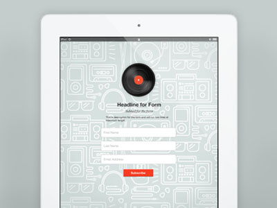 Music Template music record vinyl