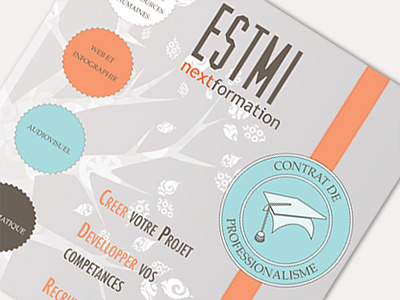 Estmi illustration print design vintage
