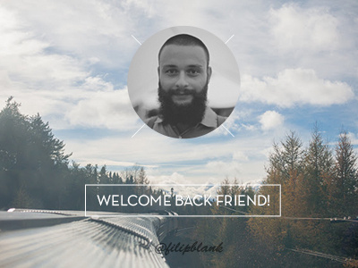 Welcome back friend circle keyners simple welcome