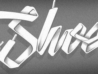 Tooshoes australia effects hermosillo lettering logo mexico shadows shoe shoelaces typography