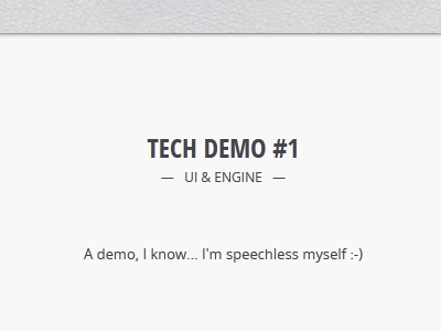 Tech Demo 1