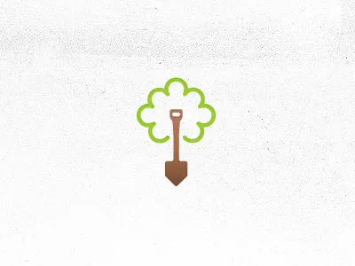 Logo idea for a gardener. gardener idea identity logo mark nature symmetric