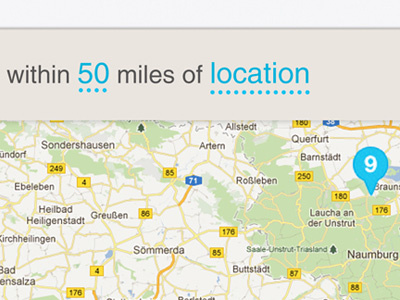 iPad map parameters app input ios ipad map parameters search