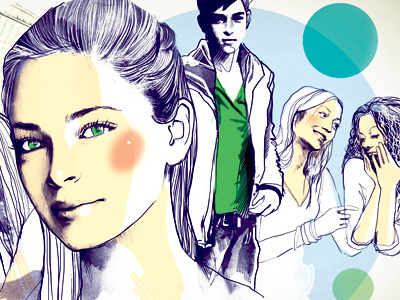 illustration for teen magazine