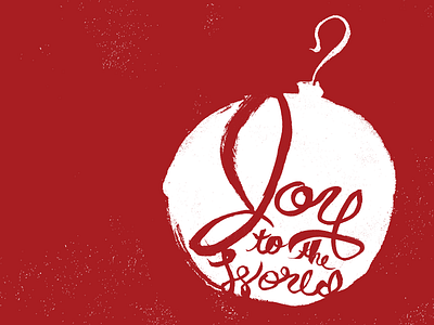 Joy brush christmas ornament type