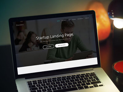 Branded - Startup Landing Page
