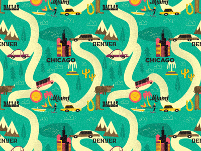 Travels illustration kids pattern stationery travel