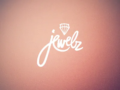 Logo Jewelz brand diamond freshlikehell handwriting jewels jewelz rocks type typo