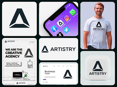 Artistry - Logo Design 3d brand brandidentity branding business businesslogo company logo consulting design dribble graphic design illustration logo motion graphics ui