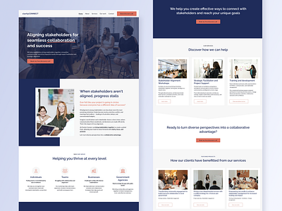 Website design for a strategy consultancy company branding web design