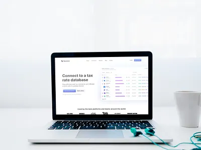 Landing Page Design for Tax Compliance Platform 3d animation app app design creative design creative landing page design creatively design graphic design hero banner landing page design mobile app design motion graphics naseeb designer saas design top design trends ui uiuxdesign website design