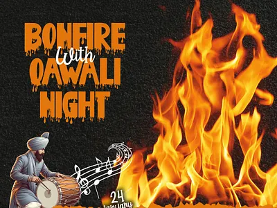 Ignite Your Night with Born Fire and Qawali branding design graphic design product design social media post