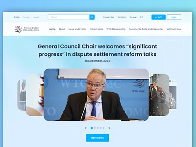 Redesigning the site of World Trade Organization adobe adobe xd app design design figma framer graphic design illustrator photoshop prototype sketch ui ui ux uiux user experience user interface ux web design wireframe