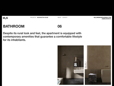 M3N Bureau — Washington House architecture high end m3n minimal minimalism ui ux web web design