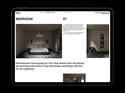 M3N Bureau — Washington House architecture high end layout m3n minimalism modern ui web web design