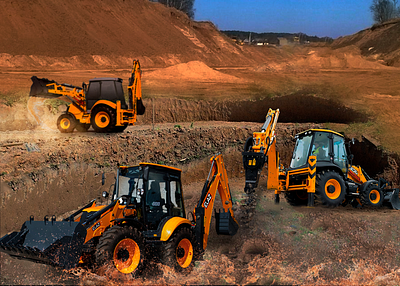 Special equipment in the quarry 3d graphic design motion graphics photoshop живая картинка спецтехника