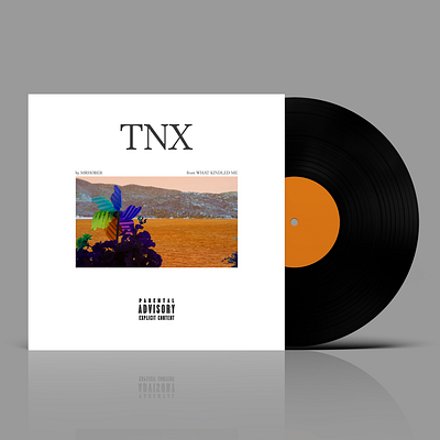 "tnx" Cover Art ~ single by Mister Hober art direction branding cover art graphic design typography