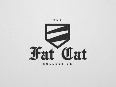 Cat Logo 1 branding cat clothing fat logo old english stripes tiger