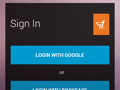 Login Screen for an Android Application android bookface droid login