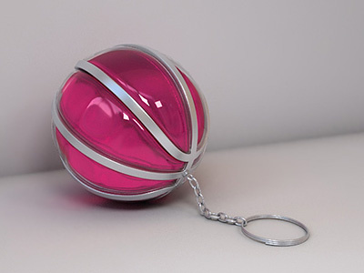 Dribbble keyring 3d invite