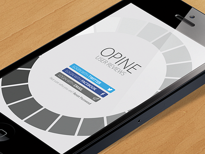 Review Platform Login Screen app grey interface ios iphone login simple ux white