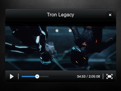 Mini Video Player mini player tron legacy video