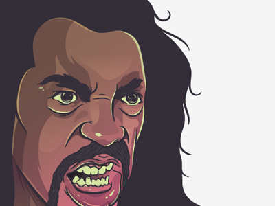 Sho Nuff (WIP) cartoon face head illustration vector