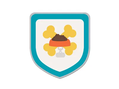Pets badges design icon