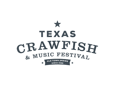 TCMF 1 crawfish identity logo music star texas
