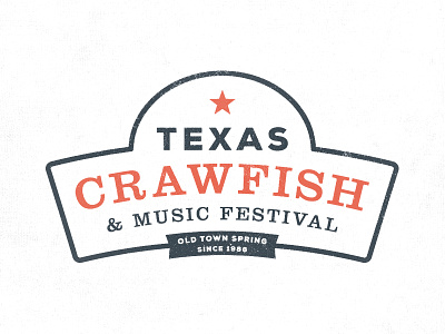 TCMF 2 clarendon crawfish identity logo music star texas
