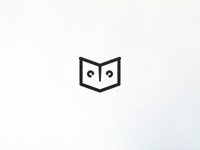 Book & Owl brand branding icon identity logo work in progress