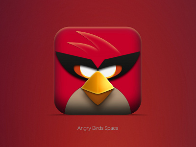 Angry Birds Space angry app application birds game icon interface ios iphone logo mac red social space ui widget