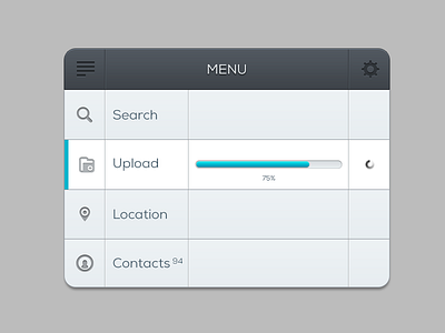 Menu Rebound fun menu rebound ui ux upload