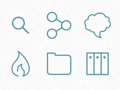 New Icon Approach blog icon line minimal set simplistic