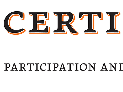 AiSS Certificate in Arouet arouet certificate custom type drop shadow font small caps type design typeface typeface design typography