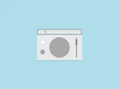 Radio clean icon radio ui