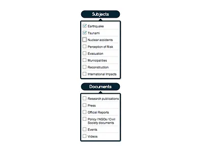 checkboxes & dropdown ui checkbox disaster dropdown filtering ui