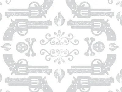 Dr Pepper BBQ Sauce Pattern fire guns pattern veneer