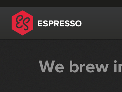 Brewing app black dark design red web