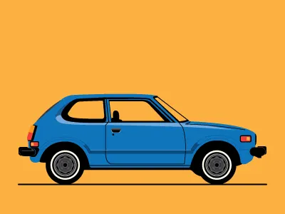 MK1 car civic hatchback honda